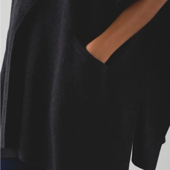 NWT Lululemon After Asana Wrap Heathered Black O/S - Picture 3 of 12